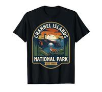Insignia de Naturaleza Vintage del Parque Nacional de Las Islas del Canal EST 1980 Camiseta