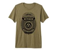 Insignia de Oficial de policía Jubilado Divertida Hello Pension Cop Camiseta Premium