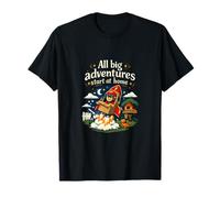 Insignia de Orgullo Local de All Big Adventures Start at Home Camiseta