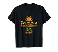 Insignia de Orgullo Local de Born and Raised Grown Awesomer Camiseta