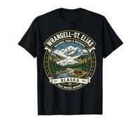 Insignia de Oso Vintage del Parque Nacional Wrangell-St Elias de Alaska Camiseta