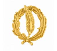 Insignia de Periodismo en Plata de Ley 925 Chapada en Oro, con Estuche
