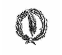 Insignia de Periodismo en Plata de Ley 925, Pin de Graduación con Estuche