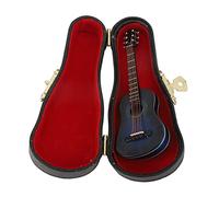 Insignia de Pin de Guitarra, Broche de Guitarra Unisex Vintage Adorno de Guitarra Azul Impresionante Broche en Miniatura Presentado en una Hermosa Caja de Regalo de Caja de