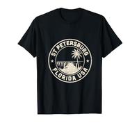 Insignia de Recuerdo de Viaje con Sello de San Petersburgo Florida Camiseta