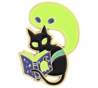 Insignia de solapa de aleación de estilo gótico con diseño de fantasmas con broche resistente para joyería de moda que brilla