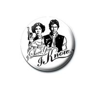Insignia de Star Wars con el texto en inglés "I Love You"