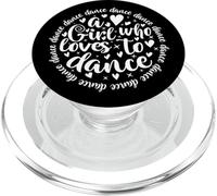 Insignia de una Chica Que ama Bailar PopSockets PopGrip para MagSafe