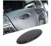 Insignia de Volante para Ford Ranger/Mondeo/Focus/Escort/Edge - Chapado en Aluminio 3D con Bandera USA (Estrellas y Rayas) - 1 Pieza - Decoración Premium para Automóvil