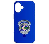 Insignia del Clan Armstrong, tartán escocés Carcasa para iPhone 16