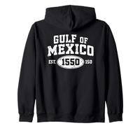 Insignia del Golfo de México - Gráfico costero Vintage Sudadera con Capucha