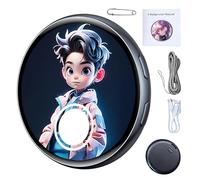 Insignia digital | Altavoz integrado de transferencia instantánea de fotos, insignia de pantalla inteligente, para niños, adultos, convenciones de cómics, festivales ACG, cosplay, eventos, hogar