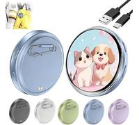 Insignia electrónica de pantalla digital con pantalla táctil IPS de 1.8 pulgadas, insignias digitales electrónicas de pantalla táctil, control de aplicación Bluetooth, regalo de concierto de cosplay