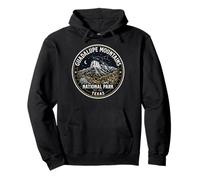 Insignia Estrellada Vintage del Parque Nacional de Las Montañas Guadalupe Texas Sudadera con Capucha
