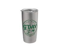 Insignia G'Day Australia con canguro koala y cruz del sur Vaso térmico de acero inoxidable de doble pared