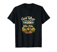 Insignia Good Things Come to Those Who Hike Camping Camiseta