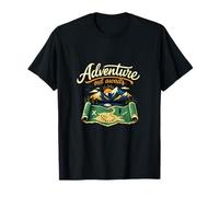 Insignia gráfica Adventure out Awaits Camping Mountain Camiseta