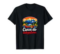 Insignia gráfica de Canoe Do Adventure Camping Mountain Camiseta