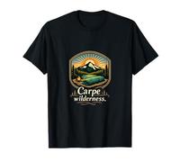 Insignia gráfica de Carpe Wilderness Camping Mountain Camiseta