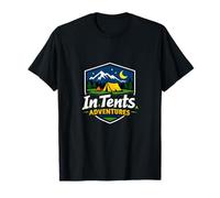 Insignia gráfica de In Tents Adventures Camping Mountain Camiseta