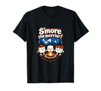 Insignia gráfica de Smore The Merrier Camping Mountain Camiseta