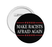 Insignia "Haz que los racistas vuelvan a tener miedo" para sombreros, mochilas y ropa (1 unidad)