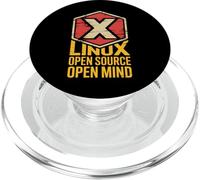Insignia Hexagonal Divertida de código Abierto de Linux Open Mind PopSockets PopGrip para MagSafe