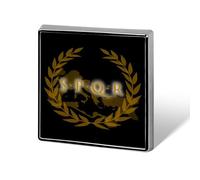 Insignia metálica de moda SPQR con emblema del Imperio Romano, broche de 1 pulgada, para ropa, sombrero, bolso, corbata, accesorios de decoración
