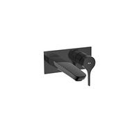 Grifo de Lavabo Empotrable Monomando Titanio Insignia Negro Roca - Sin cuerpo empotrable