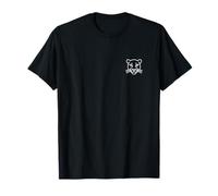 Insignia Minimalista de Leopardo con diseño de Gato Grande Camiseta