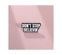 Insignia musical versátil "Don't Stop Believin" con un diseño de aleación único, perfecta para los amantes de