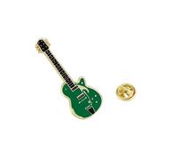 Insignia original de aleación con forma de guitarra eléctrica, estilo punk rock, para decoración de ropa, talla única, Acrílico