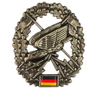 Insignia original del ejército alemán para boina de BW para boina de metal
