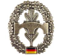 Insignia original del ejército alemán para boina de BW para boina de metal (tropa pionera)