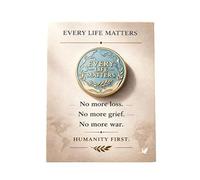 Insignia para defender la paz y oponerse a la guerra, Pin de solapa de metal Stand For Peace, Insignia de declaración contra la guerra con diseño de rama de olivo, para decoración (#B)