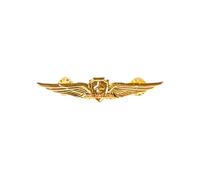 Insignia pilotada de aviación con diseño de capitán de aviación, de metal, aerolíneas, pin de solapa de aviación, cofre de capitán, One Size, como se describe