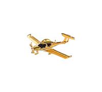 Insignia pilotada de aviación con diseño de capitán y cofre de metal para aerolíneas, insignia de cofre de piloto, aviador, uniforme de aviador, camisa, talla única, como se describe