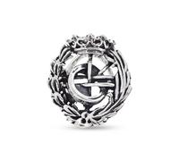 Insignia Profesional de Ingeniería Informática 17 mm. Plata Ley 925m macizo escudo cierre solapero
