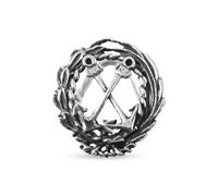Insignia Profesional de Marina Mercante 18 mm. Plata de Ley 925m macizo escudo cierre solapero