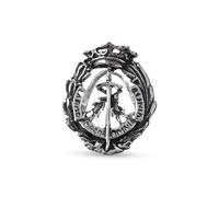 Insignia Profesional Gestión Administrativa 19 mm. Plata Ley 925m macizo escudo cierre solapero