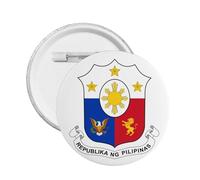 Insignia redonda con el escudo de armas de Filipinas, emblema de Filipinas, decoración filipina, S, Plástico