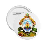 Insignia redonda de escudo de armas de Honduras, emblema de Honduras, decoración hondureña, Medium, Plástico