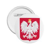 Insignia redonda de escudo de armas de Polonia, emblema de Polonia, decoración polaca, Large, Plástico