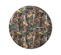Insignia redonda de hojalata con estampado de camuflaje de árbol frío de 6 cm, impresión de un solo lado, perfecta para decoración de estilo personal y para regalar, talla única, Metal