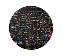 Insignia redonda de hojalata de 6 cm, impresión de fórmula matemática, perfecta para decoración de estilo personal y regalo, talla única, Metal