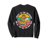 Insignia Retro Divertida con Texto en inglés All I Got Was This Lousy Wedding Sudadera