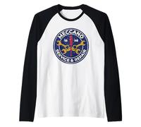 Insignia Retro Meccano Model Car Service & Repair Camiseta Manga Raglan