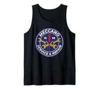 Insignia Retro Meccano Model Car Service & Repair Camiseta sin Mangas