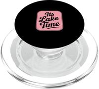Insignia Vintage con Texto en inglés It's Lake Time PopSockets PopGrip para MagSafe