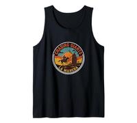 Insignia Vintage de Don Quijote Chasing Giants La Mancha Camiseta sin Mangas